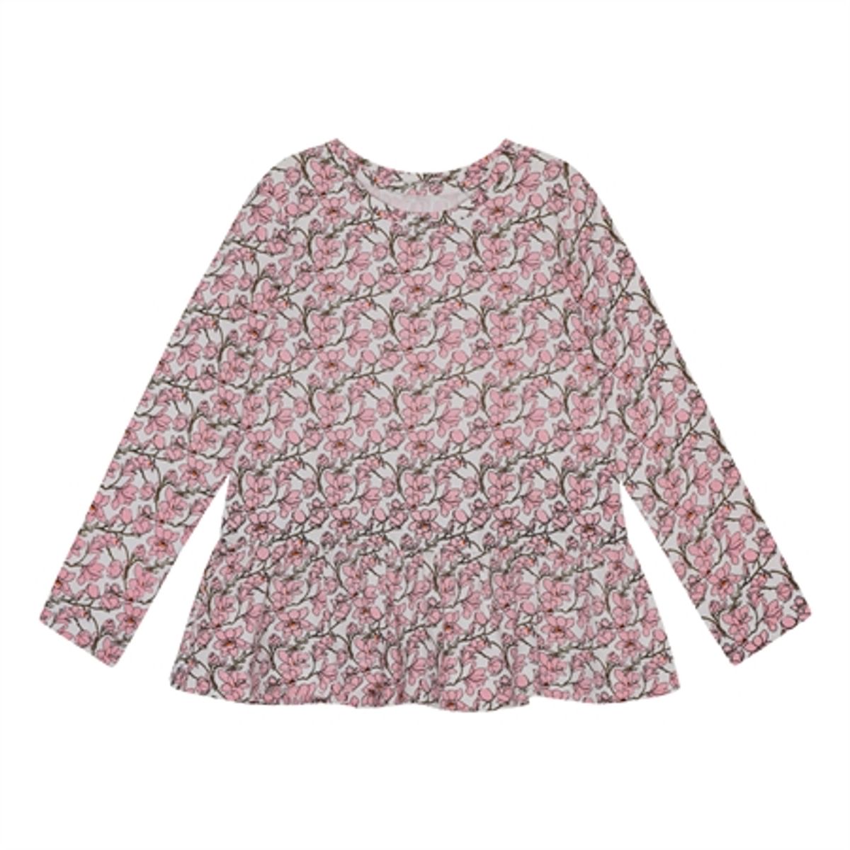 BIRKHOLM Peplum Bluse Sakura Blomster