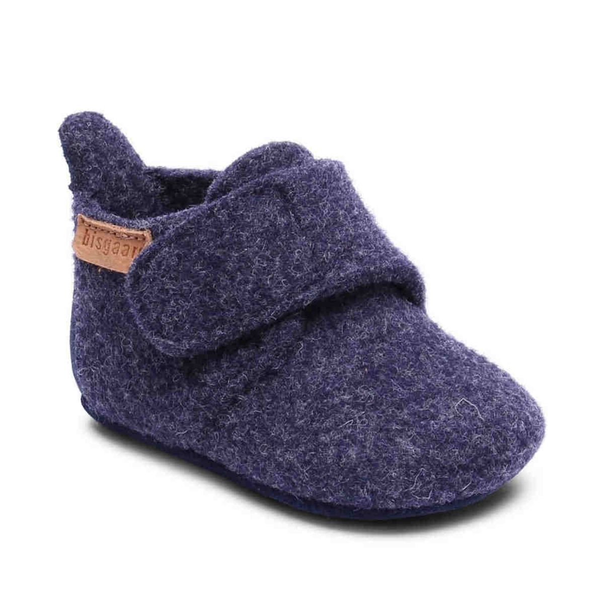 Bisgaard - Uldhjemmesko Wool Star - Blue - 23