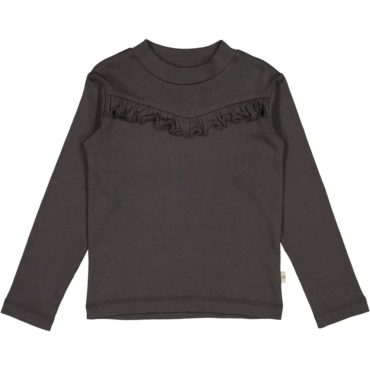 Black granite rib bluse (8 år/128 cm)