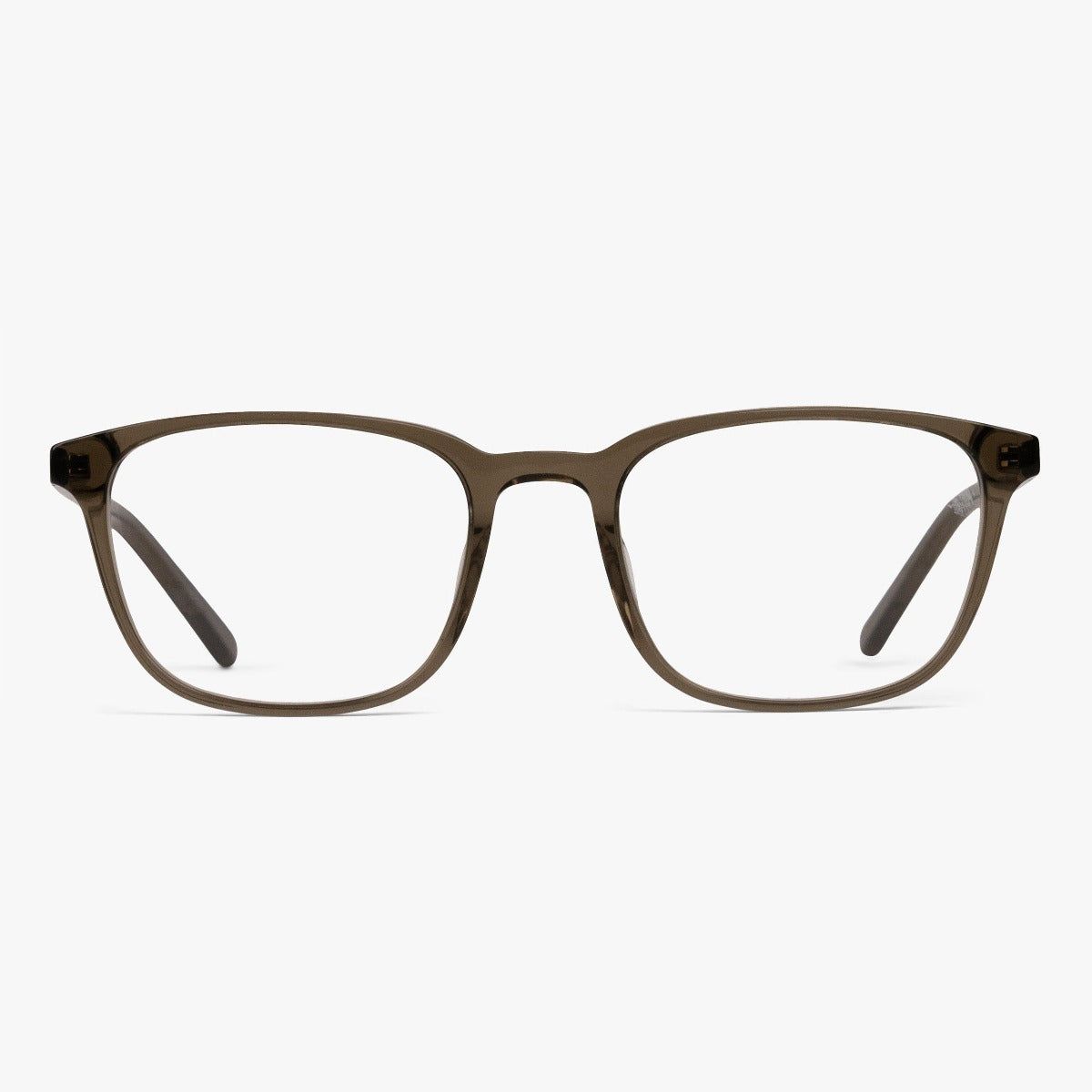 Blue light briller +0 -Men's Ebeltoft Shiny Olive - Luxreaders