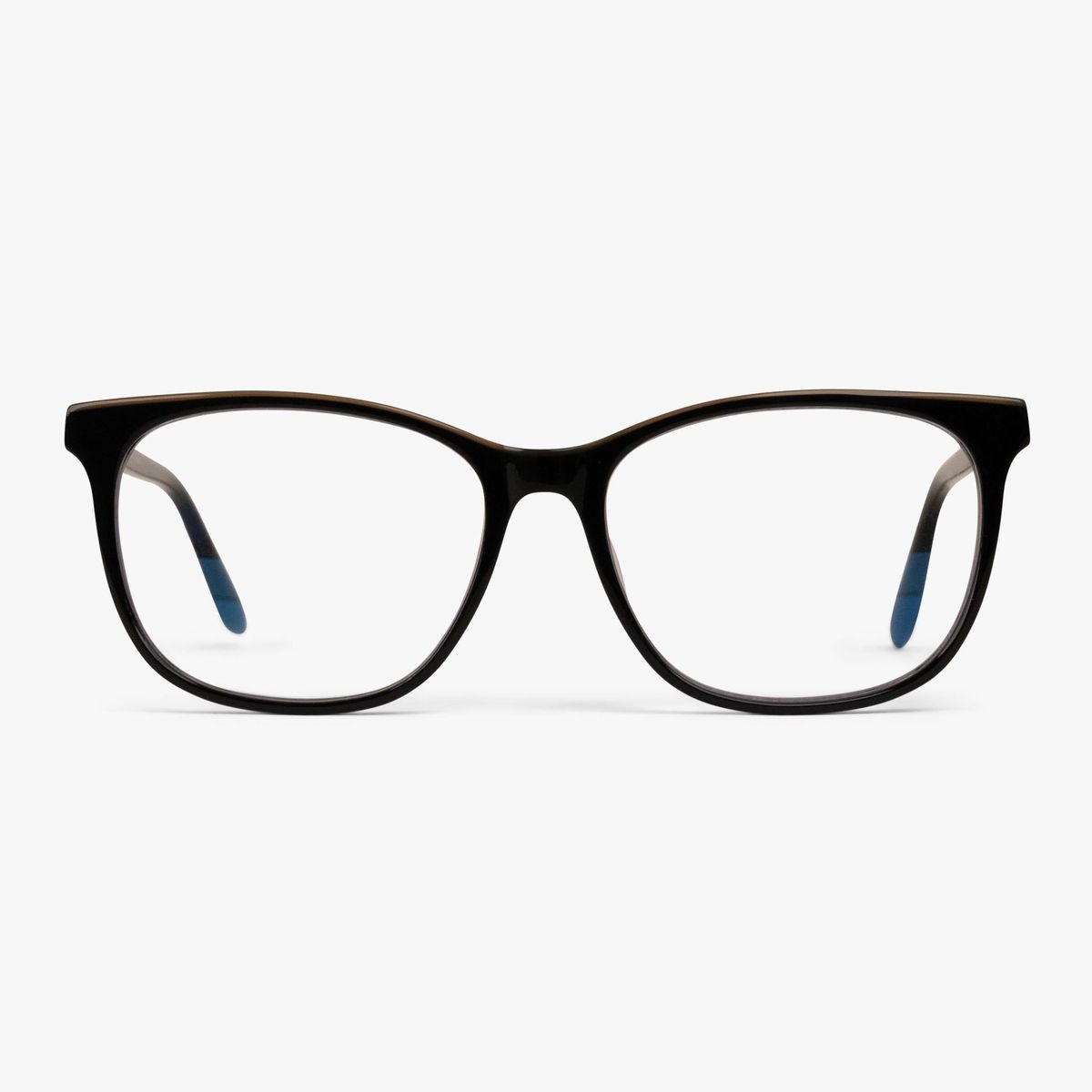 Blue light briller +0 -Women's Visby Black - Luxreaders