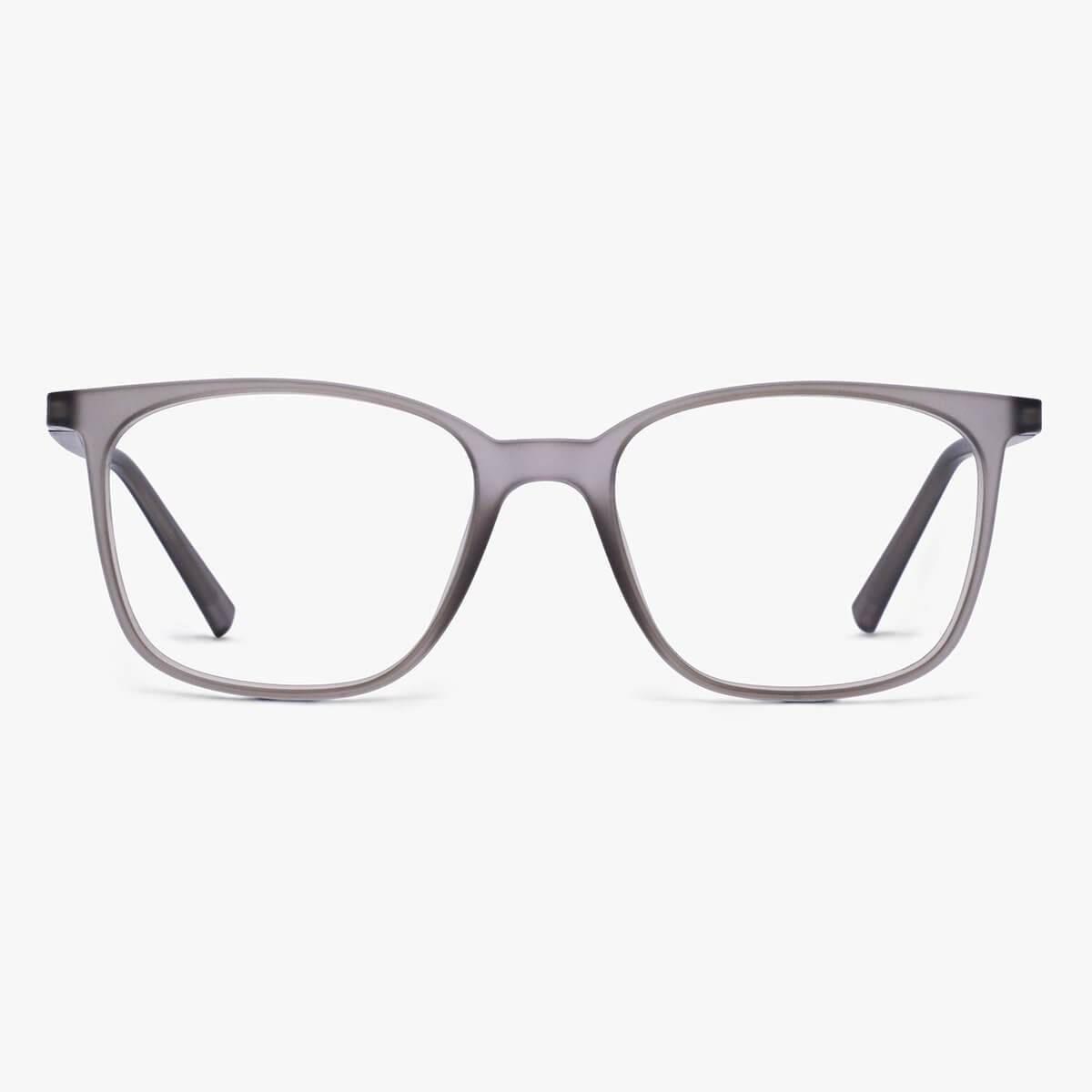 Blue light briller +1 -Men's Fyn Grey - Luxreaders