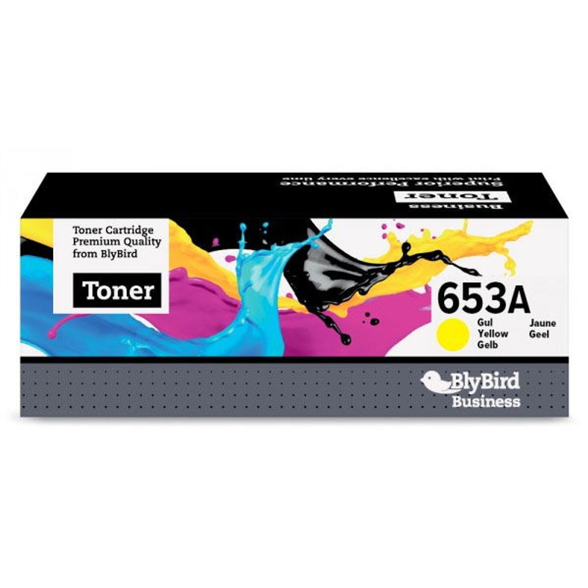 BlyBird 653A CF322A Gul Lasertoner, 16.500 sider