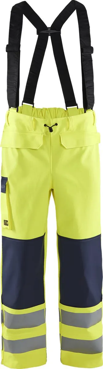 Blåkläder 1313 High Vis Brandhæmmende Regnbuks Level 2 / High Vis Brandhæmmende Regnbuks Level 2 - 2XL - High Vis Gul/Marineblå