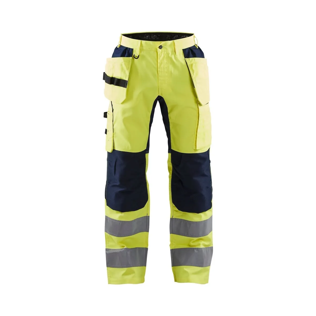 BLÅKLÄDER 1552 High Vis Buks med stretch - High Vis Gul/Marineblå herre