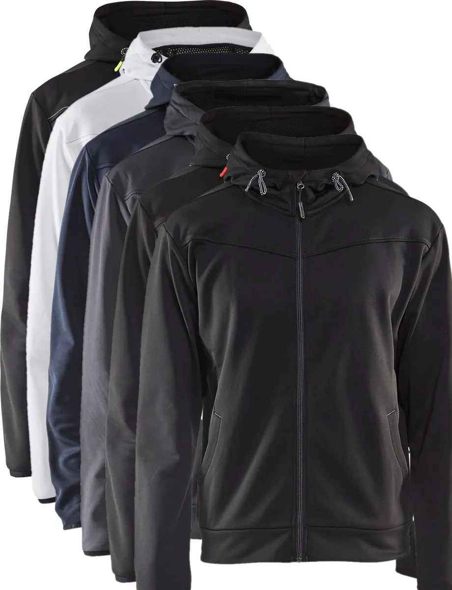 Blåkläder 3363 Hættetrøje full zip / Hættetrøje full zip - 2XL - Mørk Marineblå/Sort