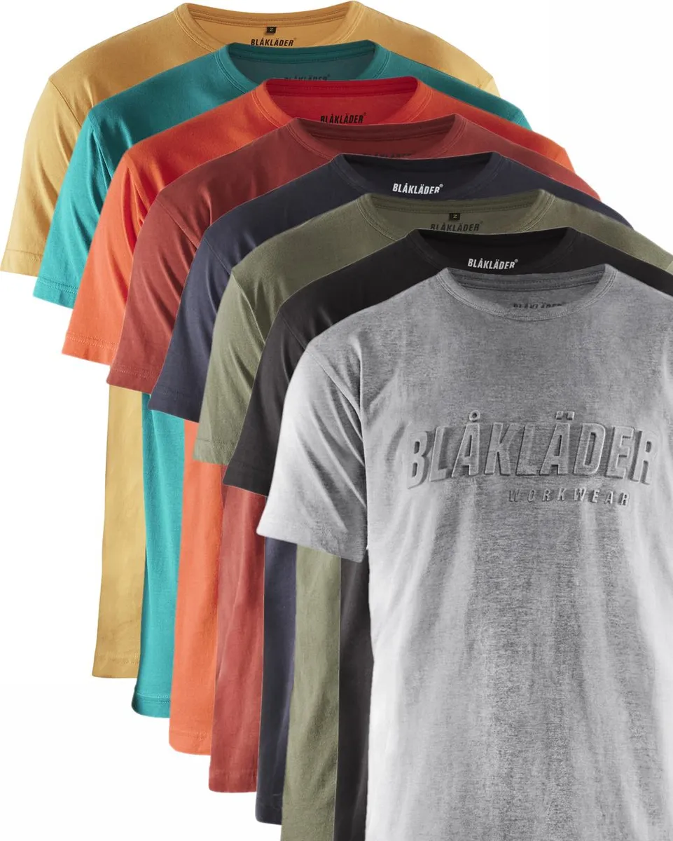 Blåkläder 3531 T-shirt 3D / T-shirt 3D - 2XL - Brændt Rød