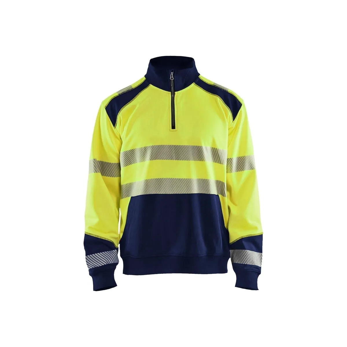 BLÅKLÄDER 3556 High Vis Sweatshirt half zip Herre