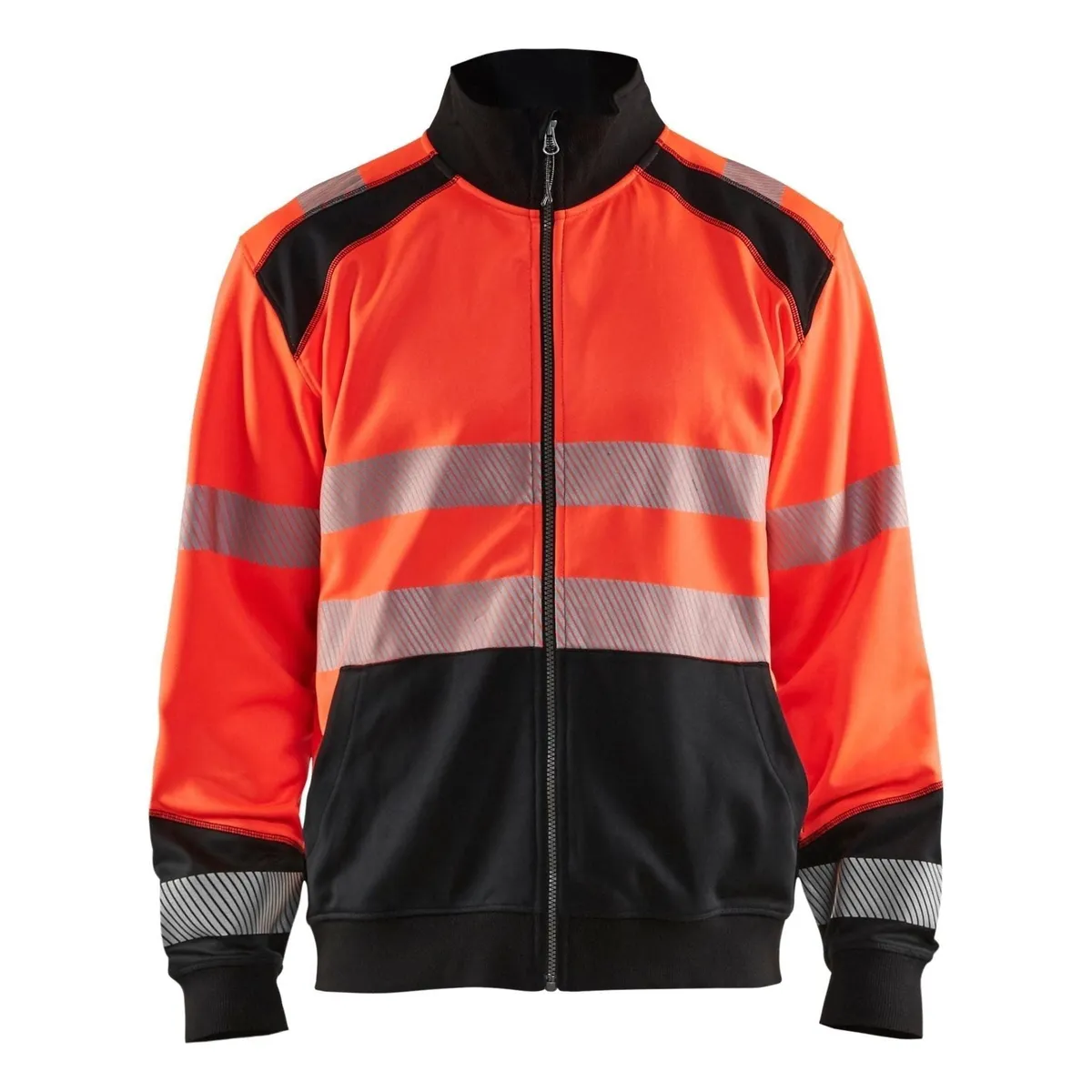 BLÅKLÄDER 3558 High Vis Sweatshirt full zip Herre