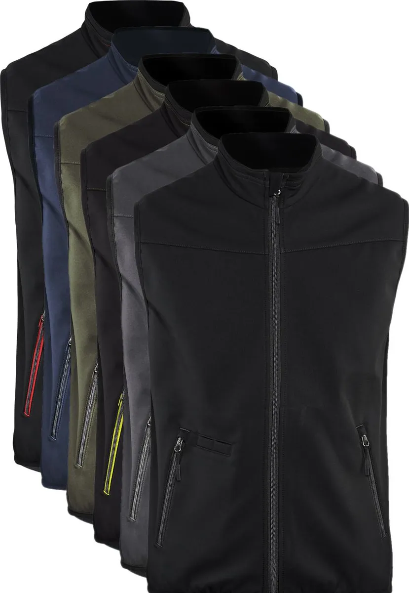 Blåkläder 3850 Softshell Vest / Softshell Vest - 2XL - Olivengrøn/Sort