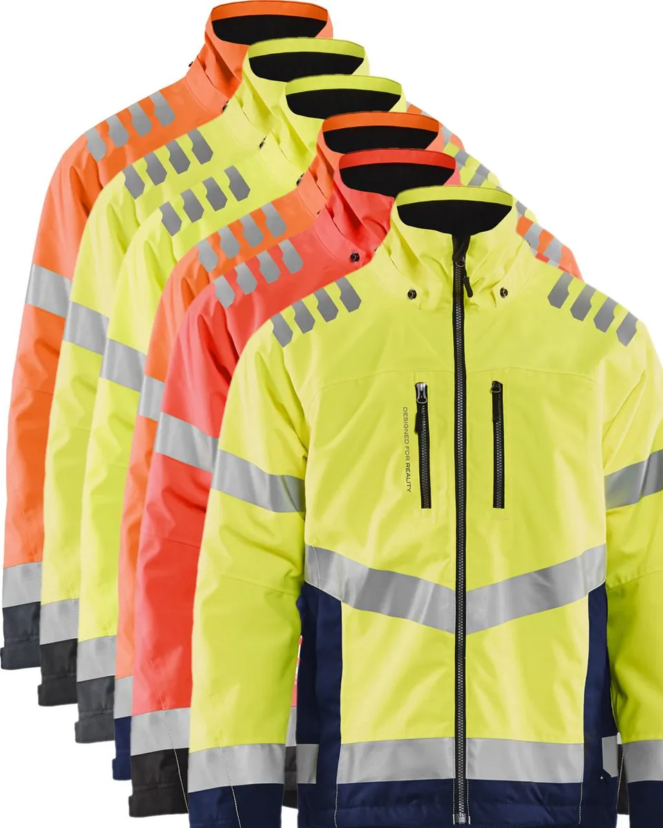 Blåkläder 4780 High Vis Vinterjakke / High Vis Vinterjakke - 4XL - High Vis Gul/Marineblå