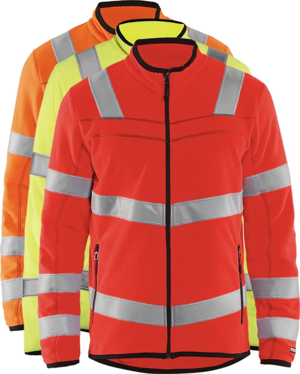 Blåkläder 4941 High Vis Microfleece Jakke / High Vis Microfleece Arbejdsjakke - 2XL - High Vis Orange