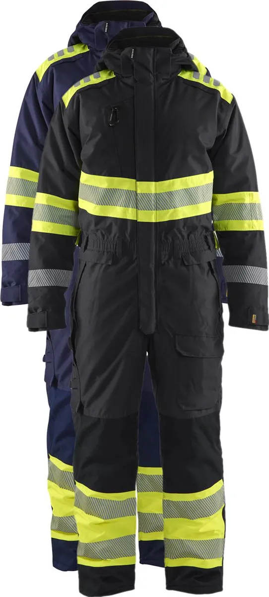 Blåkläder 6720 High Vis Vinter Kedeldragt / High Vis Vinter Kedeldragt - 3XL - Sort/High Vis Gul