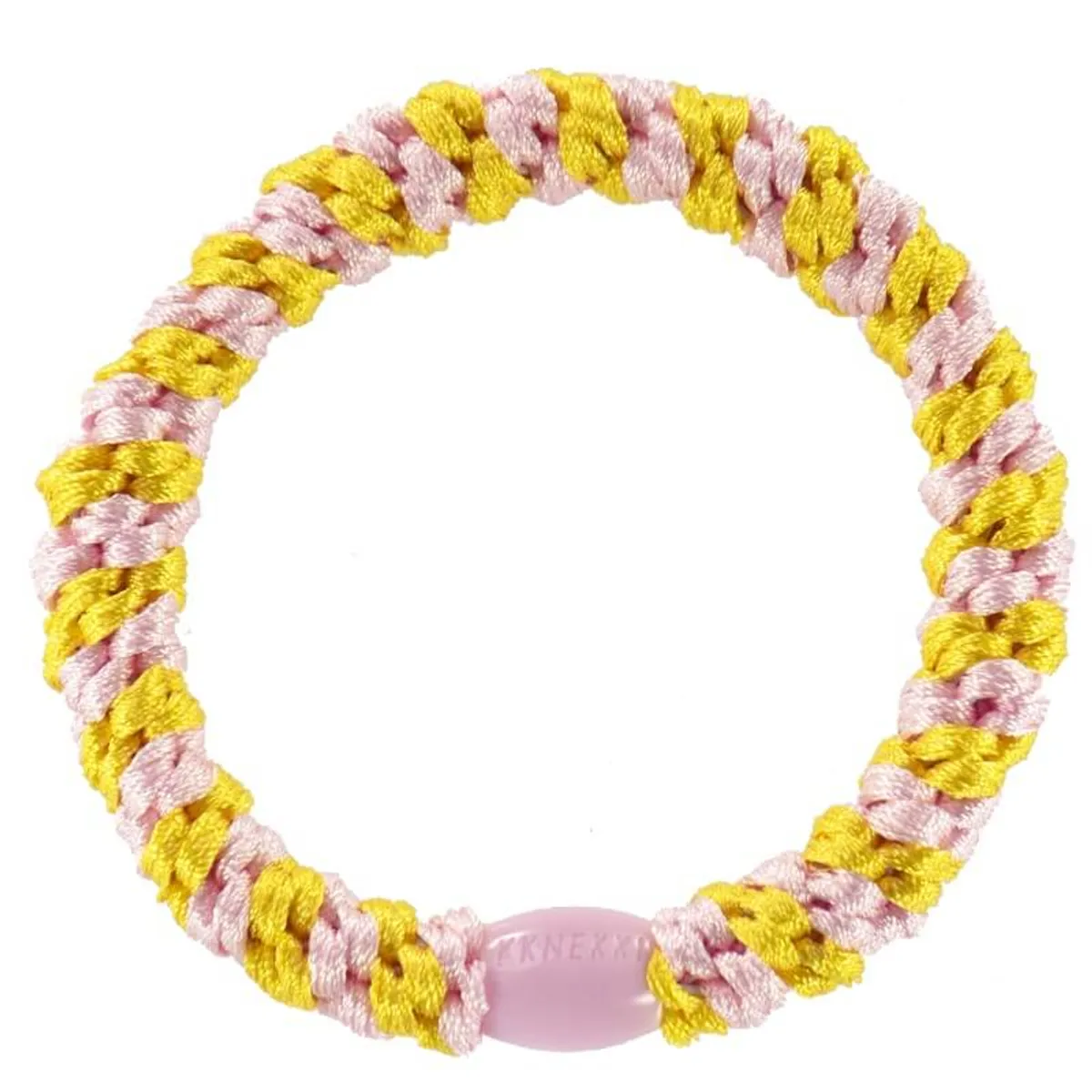 Bon Dep - Kknekki Elastik - Yellow Pink Stripe - One size