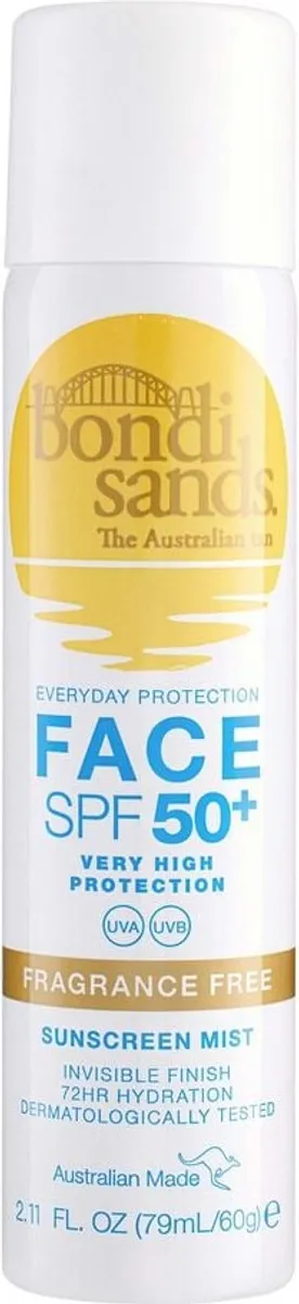 Bondi Sands- Spf 50+ Fragrance Free Face Mist 79 Ml