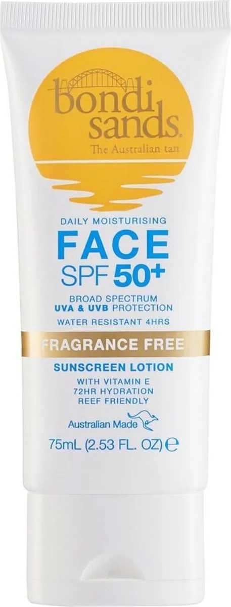 Bondi Sands - Spf 50+ Fragrance Free Face Sunscreen Lotion 75 Ml