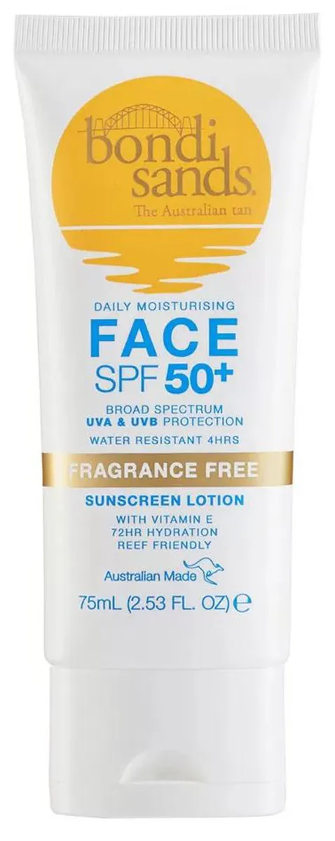 Bondi sands the australian tan daily moisturising sunscreen lotion face SPF50+ 75ml