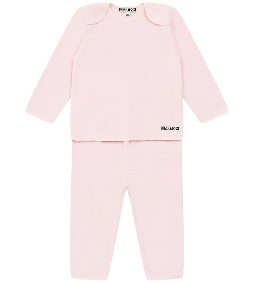 Bonton Sæt - Bluse/Bukser - Fleece - Rose