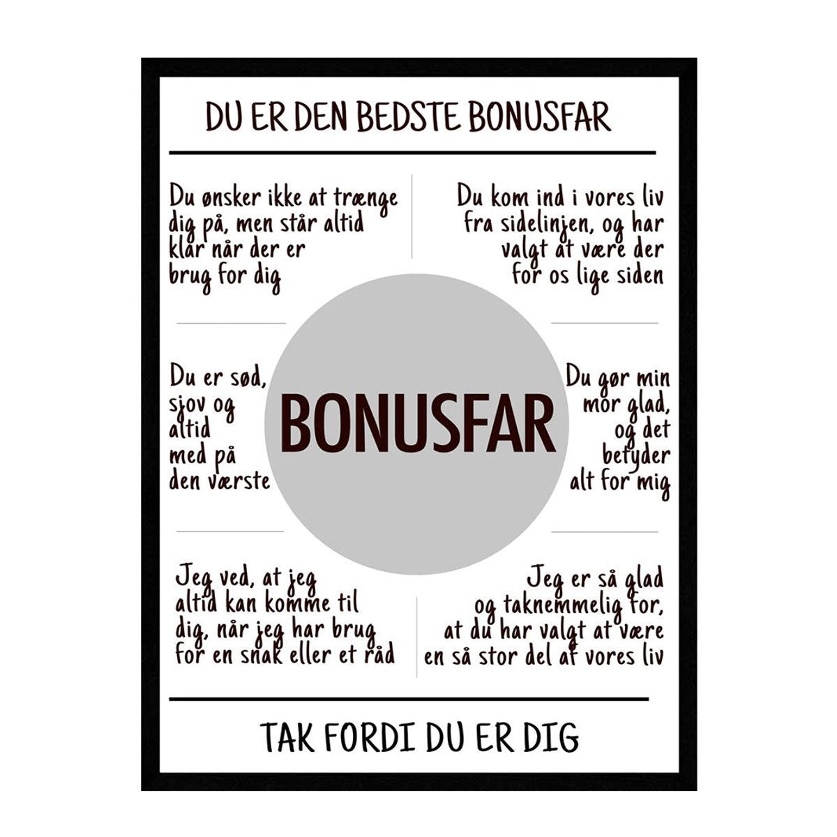 Bonusfar plakat