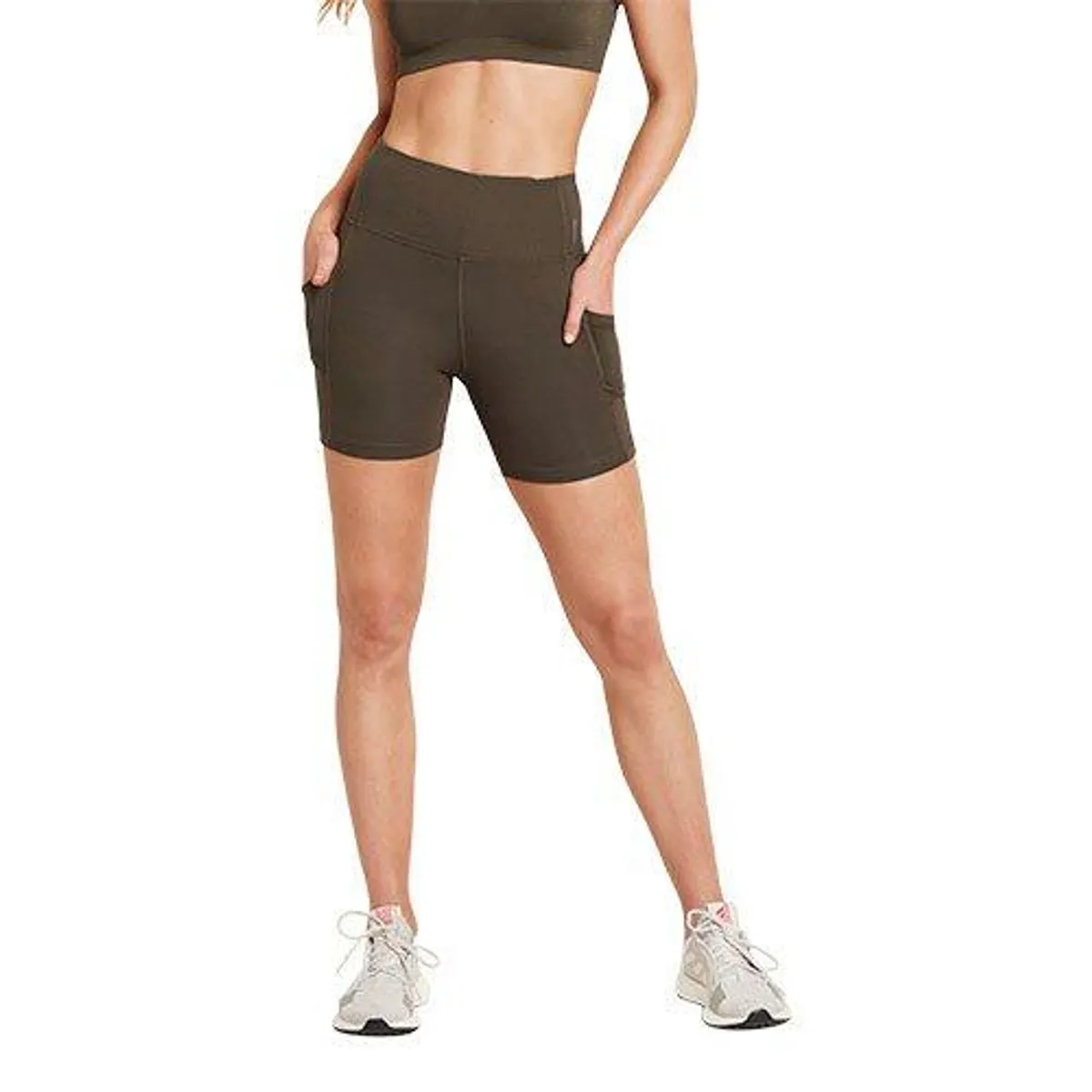 Boody 5" High-Waist Shorts Dark Olive str. M Motivate