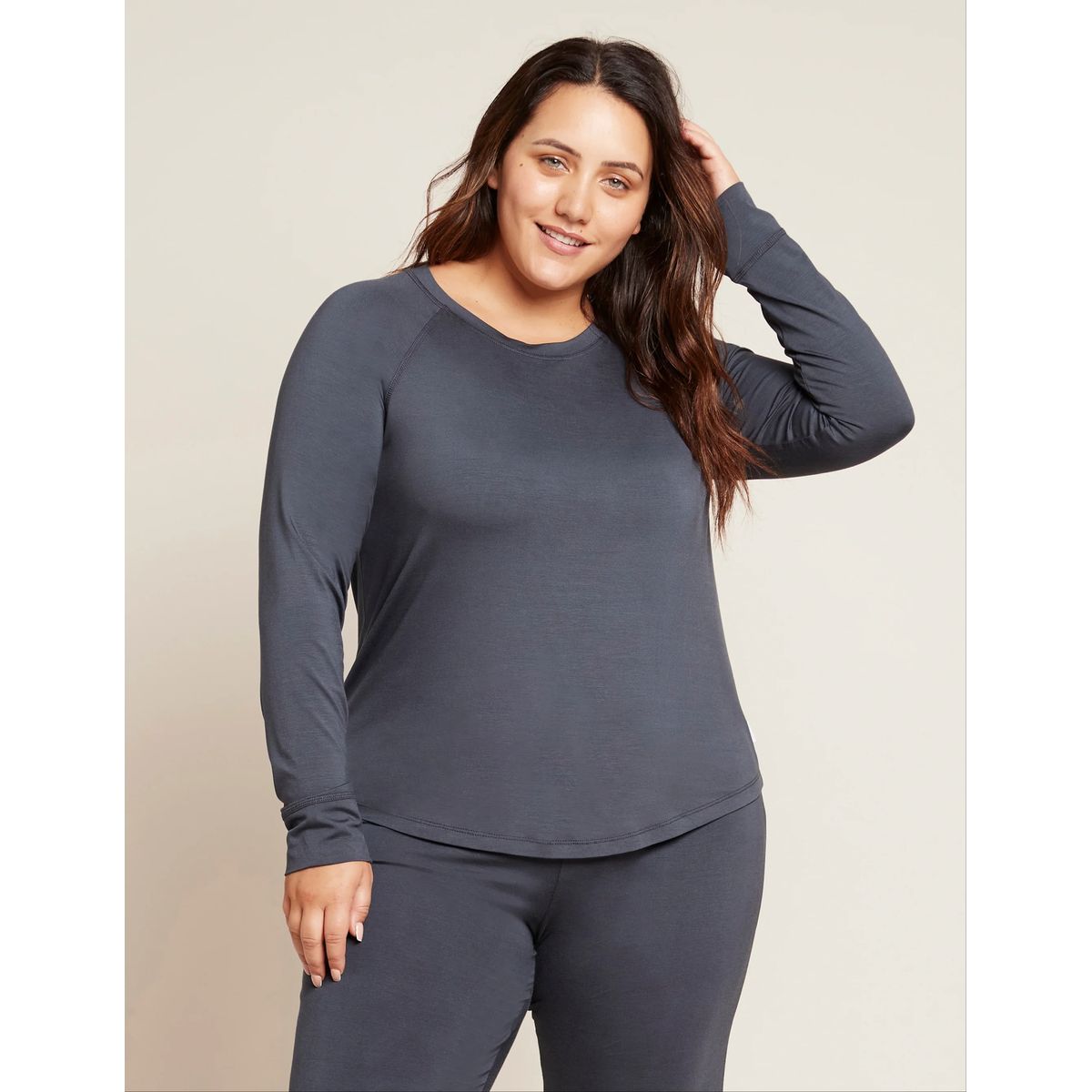 Boody - Goodnight Raglan Sleep Top - Storm