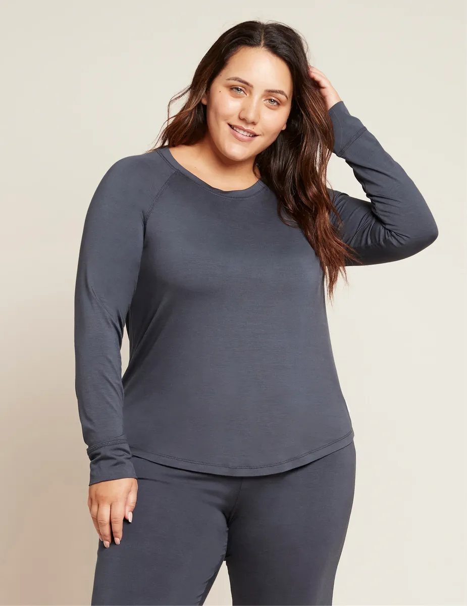 Boody - Goodnight Raglan Sleep Top - Storm