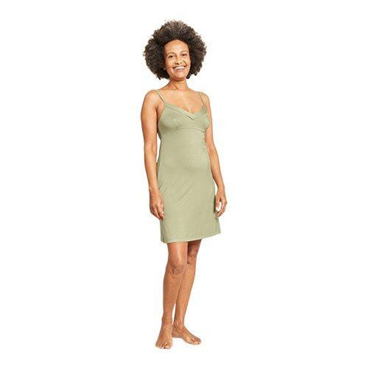 Boody Goodnight Slip Sleep Dress Sage str. L