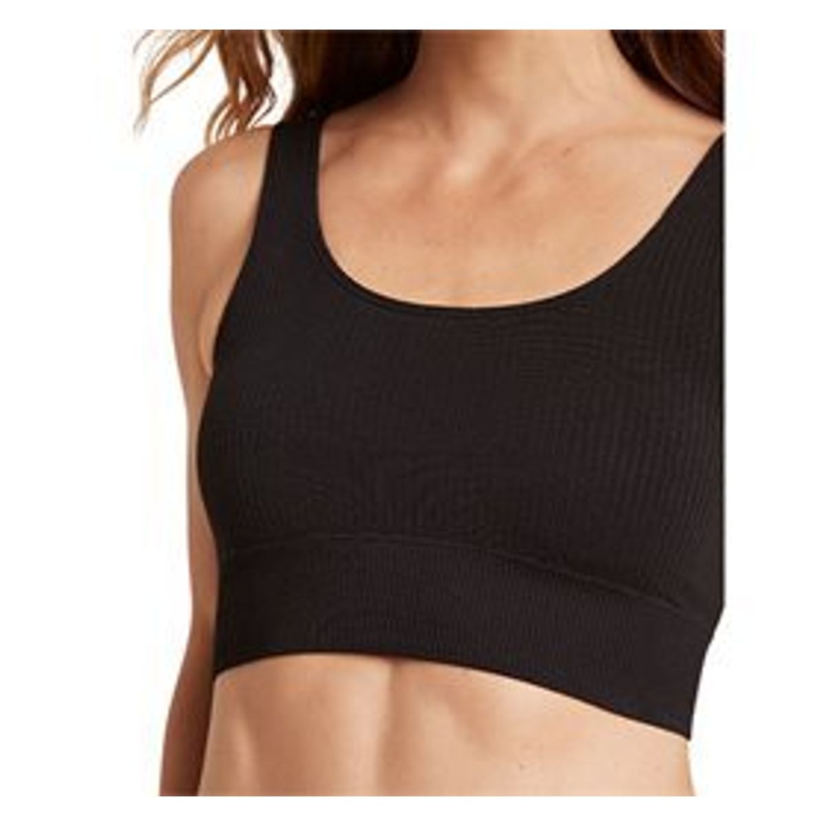 Boody Ribbed Seamless Bra Sort str. XS