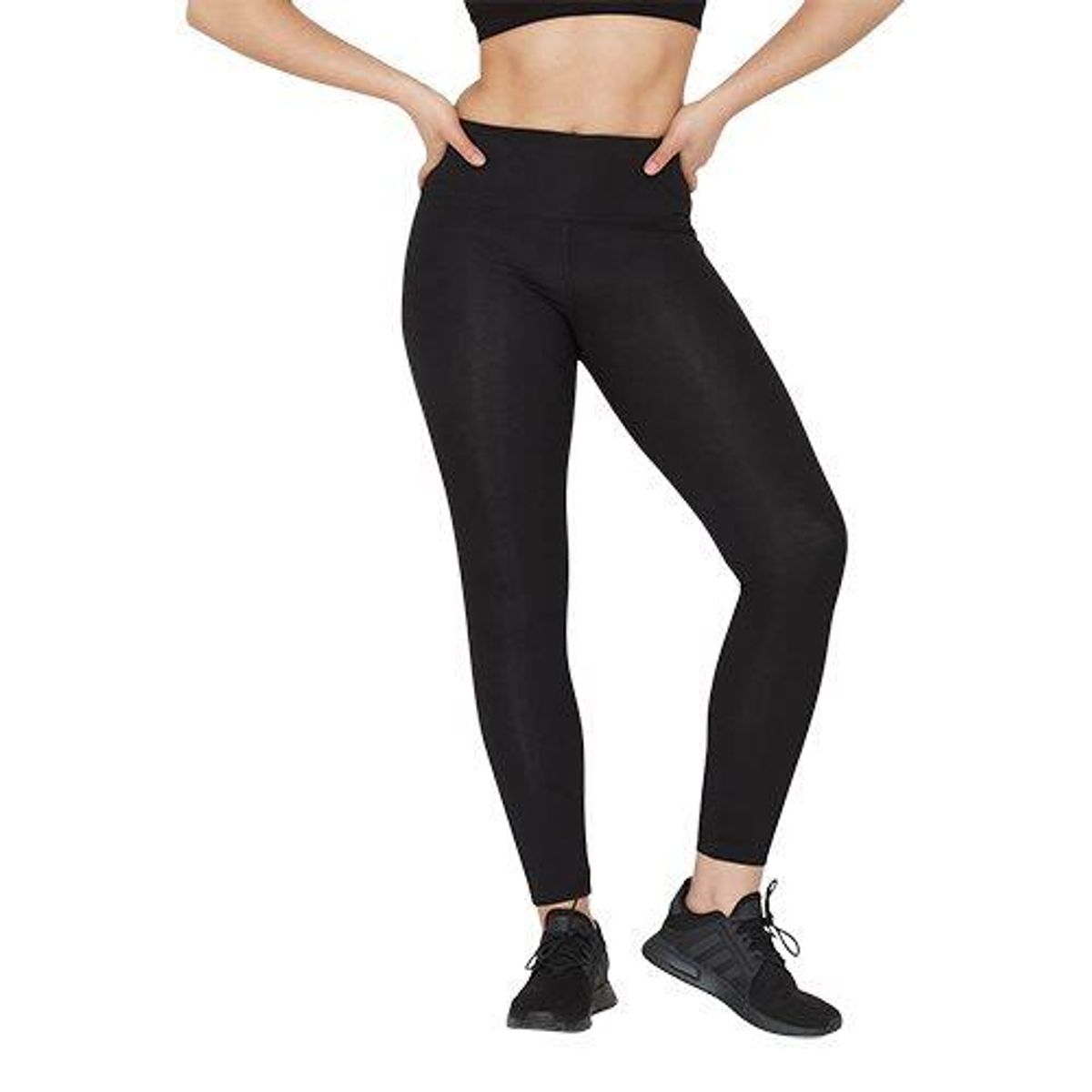 Boody Sports Tights dame sort Black, str. L.