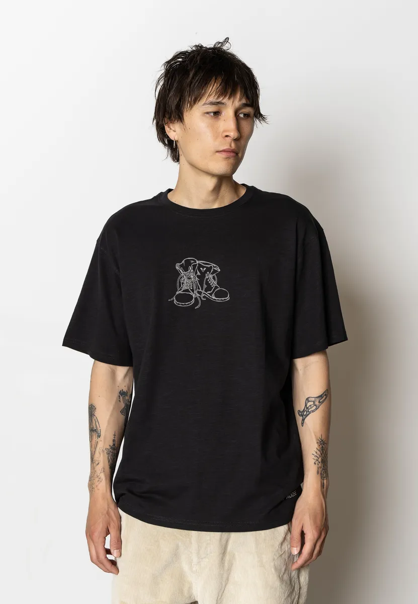 BOOT ORGANIC T-SHIRT - Black