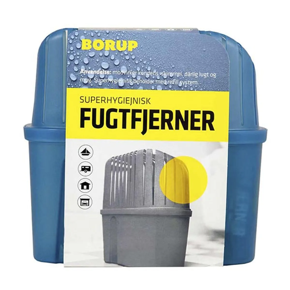 Borup fugtfjerner incl. 2 x 450 gram. re...