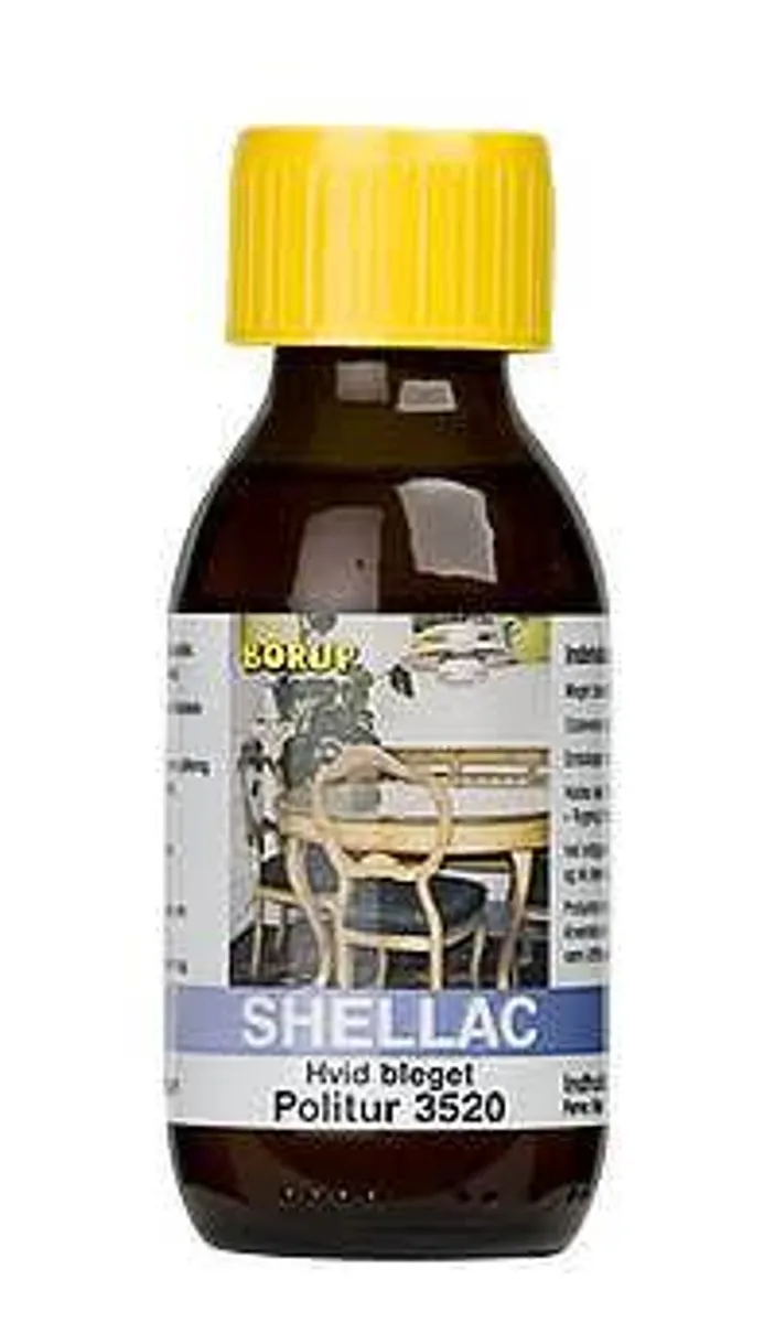 Borup Shellac Politur 3520 i 1/2 Liter - bleget