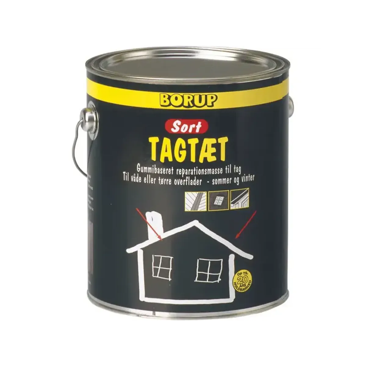 Borup Tagtæt Sort - 1 kg