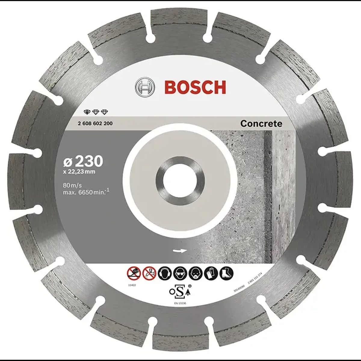 Bosch Diamantskive Beton 230mm 10stk Prof - 2608603243