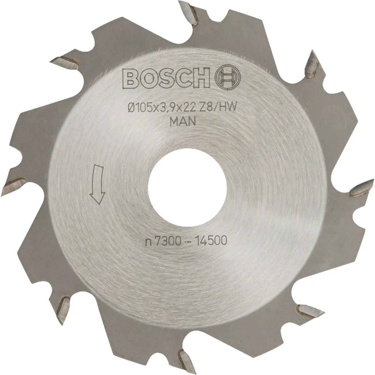 Bosch Skivenotfræser, 8, 22 mm, 4 mm