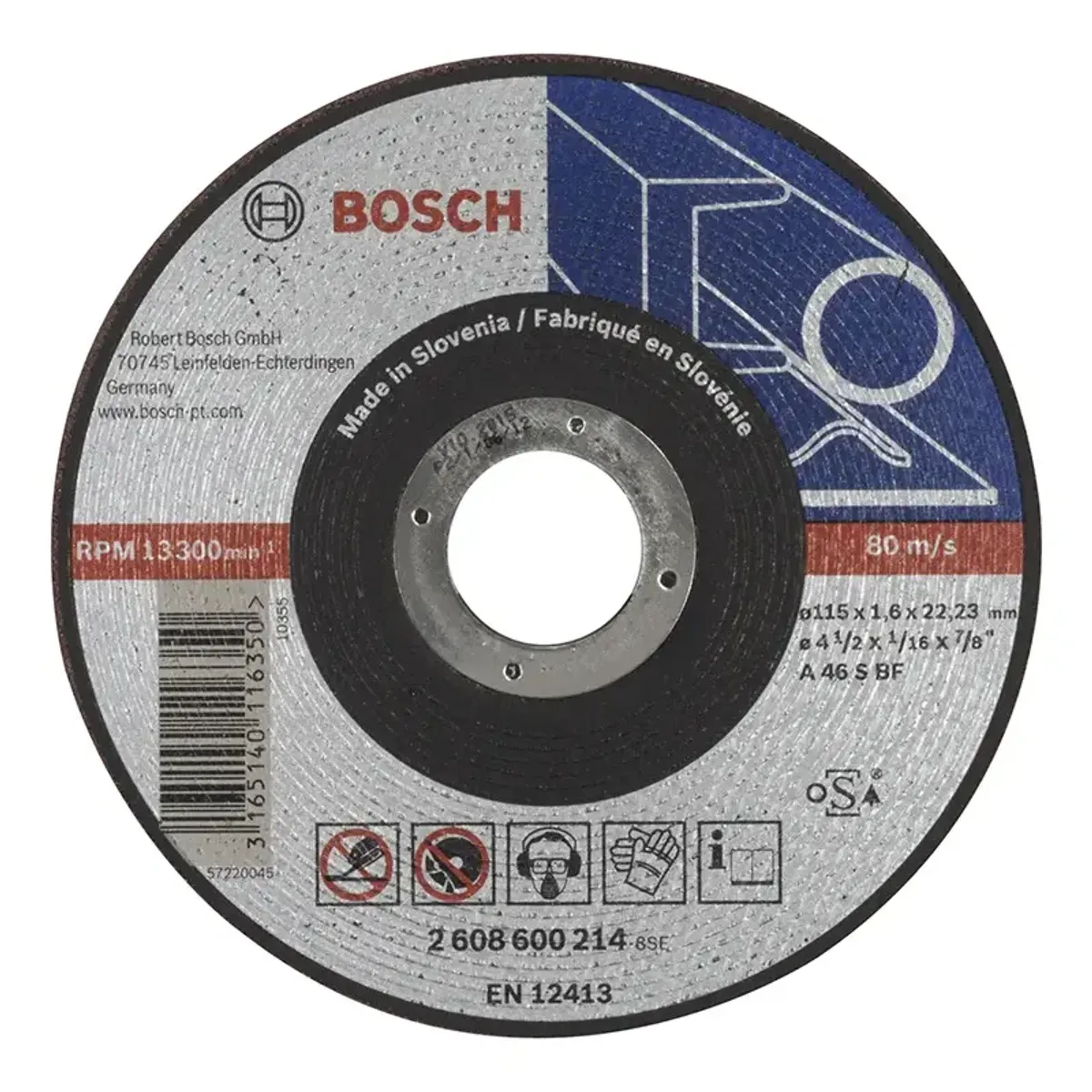 Bosch Skæreskive 115x1,6 Metal - 2608600214