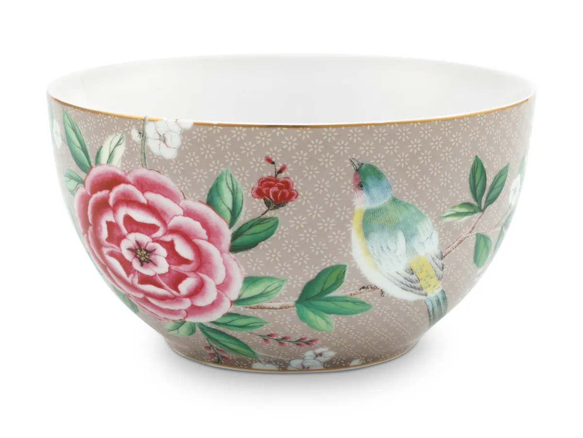 Bowl Blushing Birds Khaki 15cm