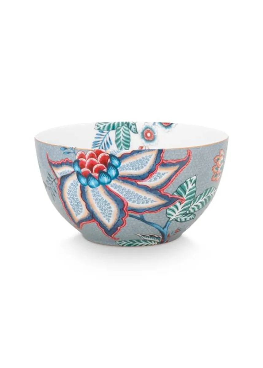 Bowl Flower Festival Light Blue 15cm