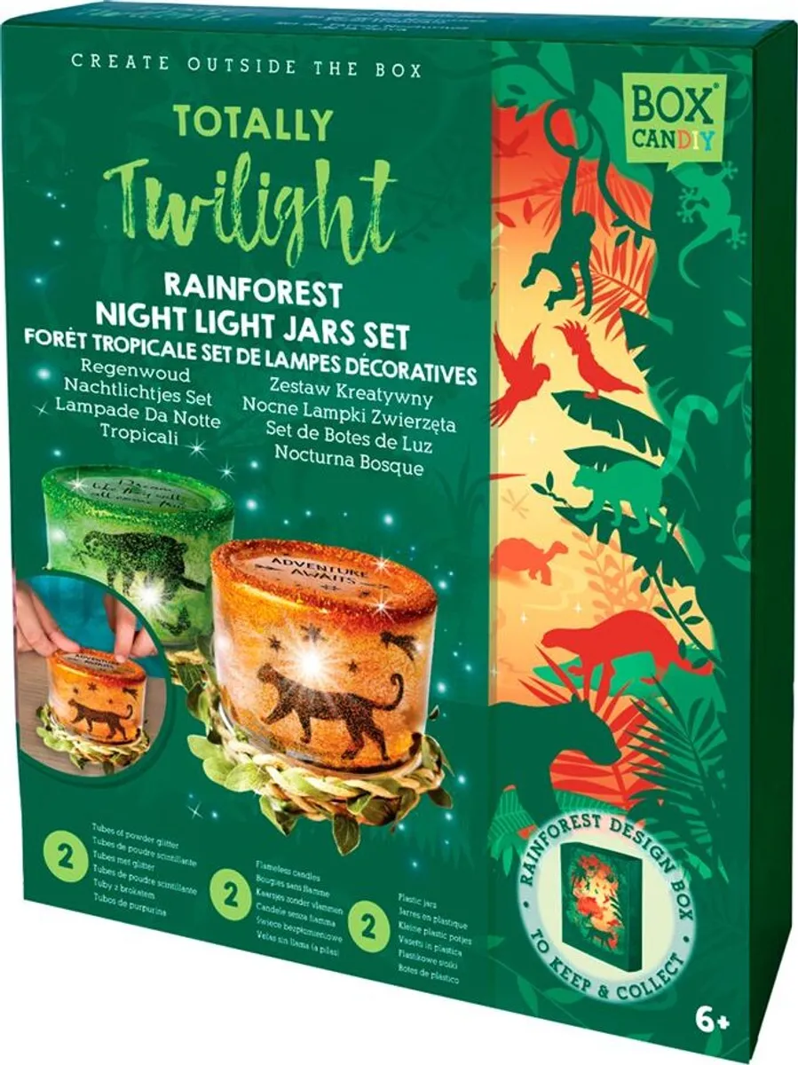 Box Candiy - Night Light Jars - Totally Twilight Rainforest - (bc-1940)