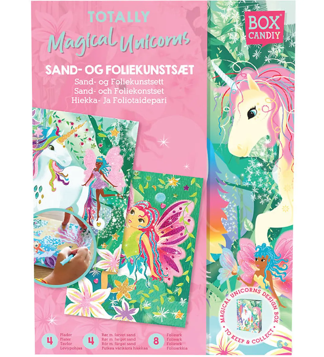 BOX CANDIY Sand- og Foliekunstsæt - Magical Unicorns