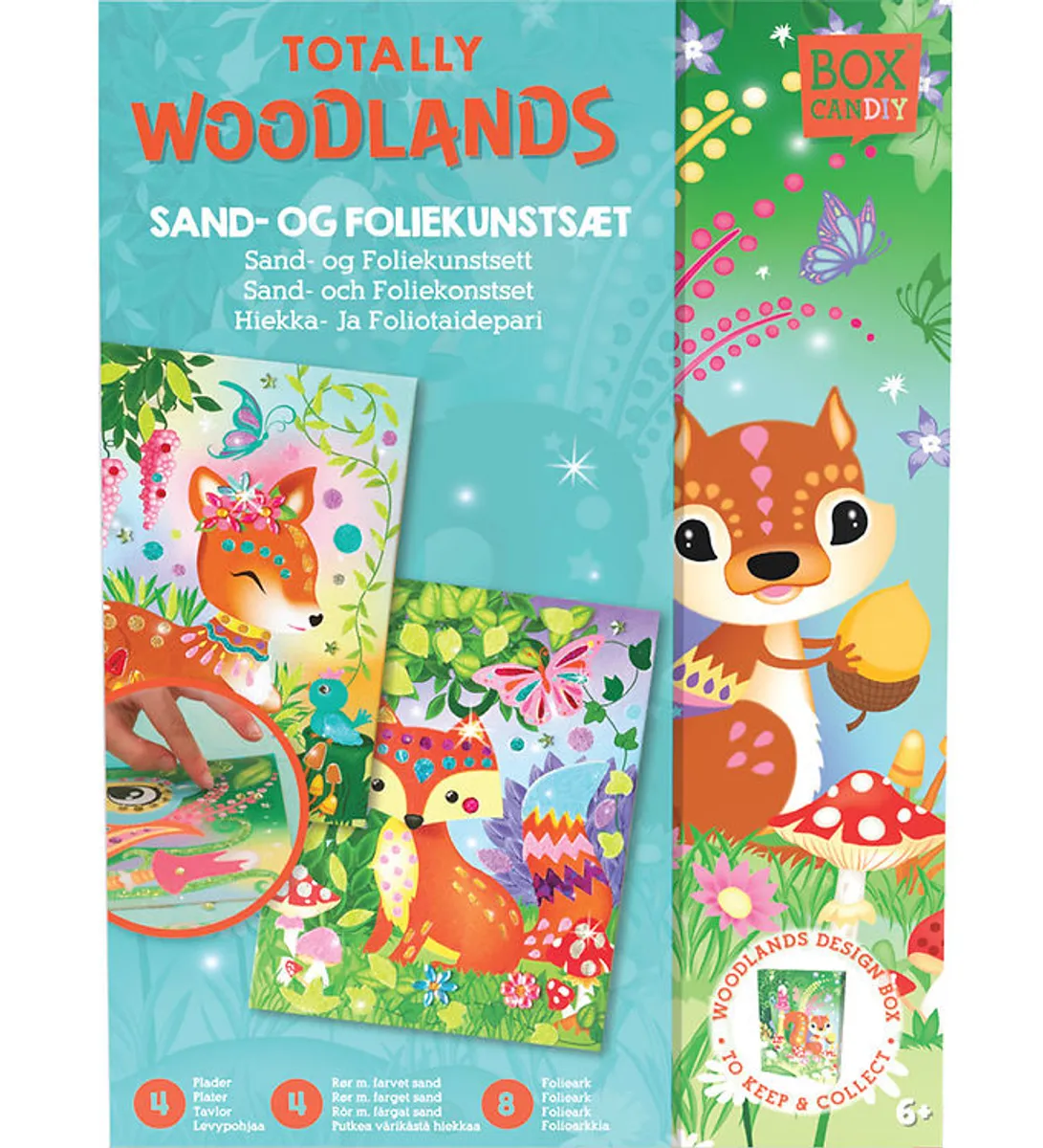 BOX CANDIY Sand- og Foliekunstsæt - Totally Woodlands