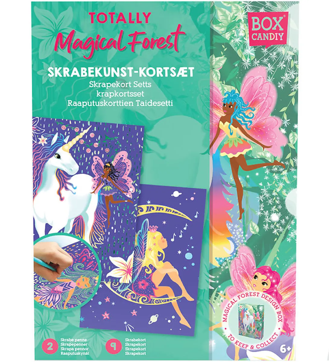 BOX CANDIY Skrabekunstkort-sæt - Totally Magical Forest