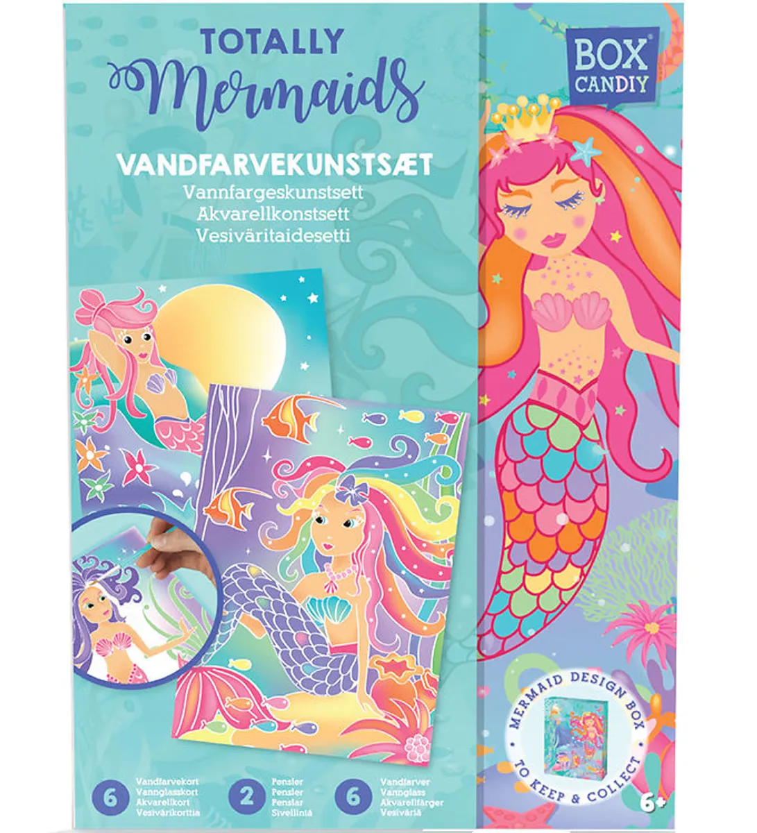 BOX CANDIY Vandfarve-sæt - Totally Mermaids