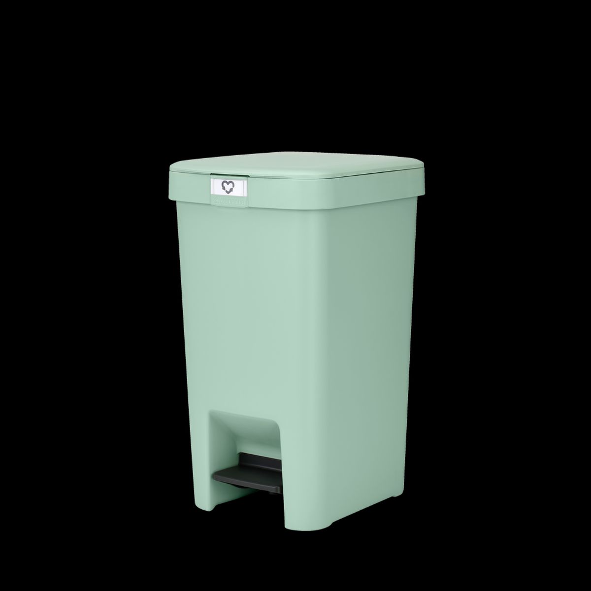 Brabantia StepUp Pedalspand, 16 Liter - i Genanvendt plast-Jade Green