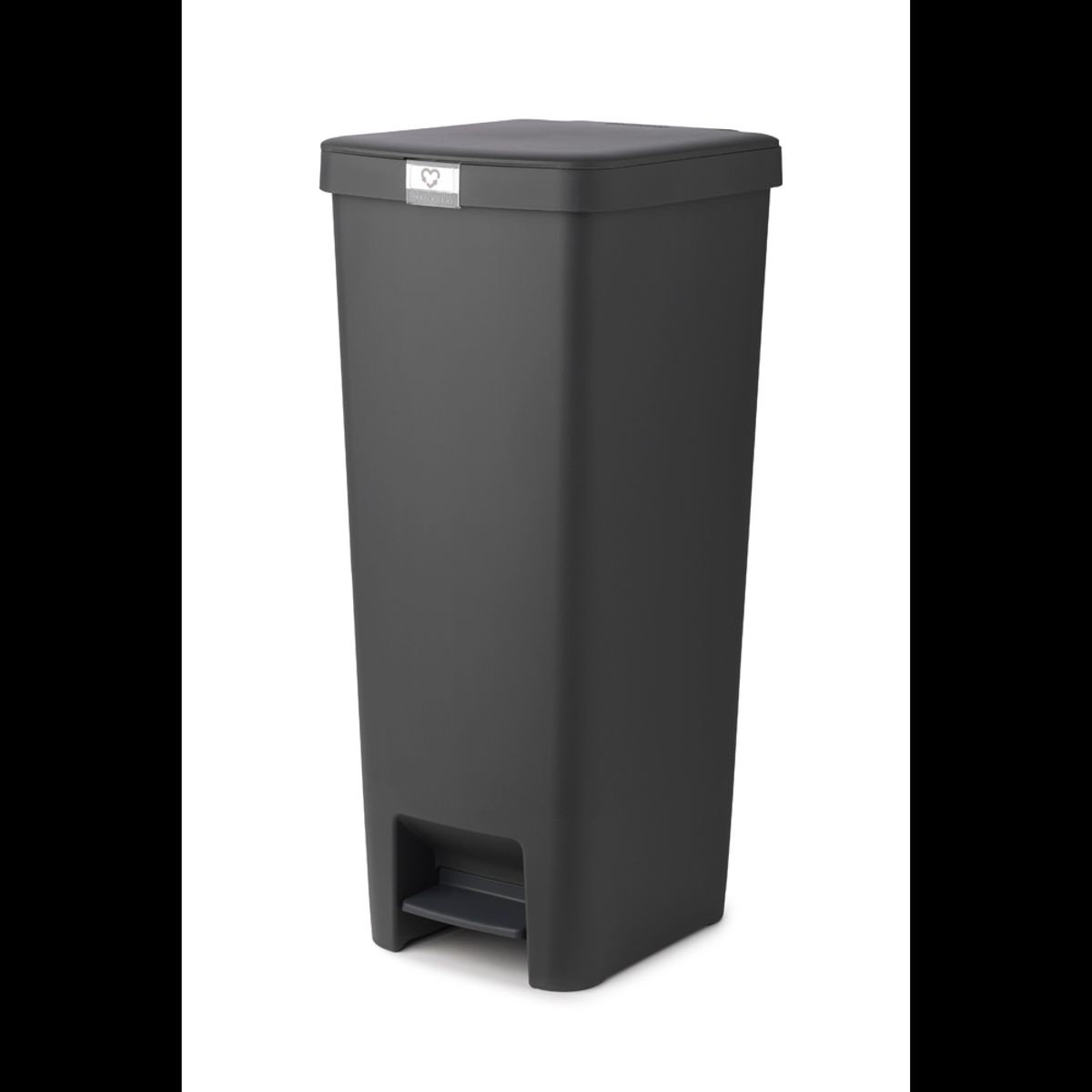 Brabantia StepUp Pedalspand, 40 Liter - i Genanvendt plast-Dark Grey