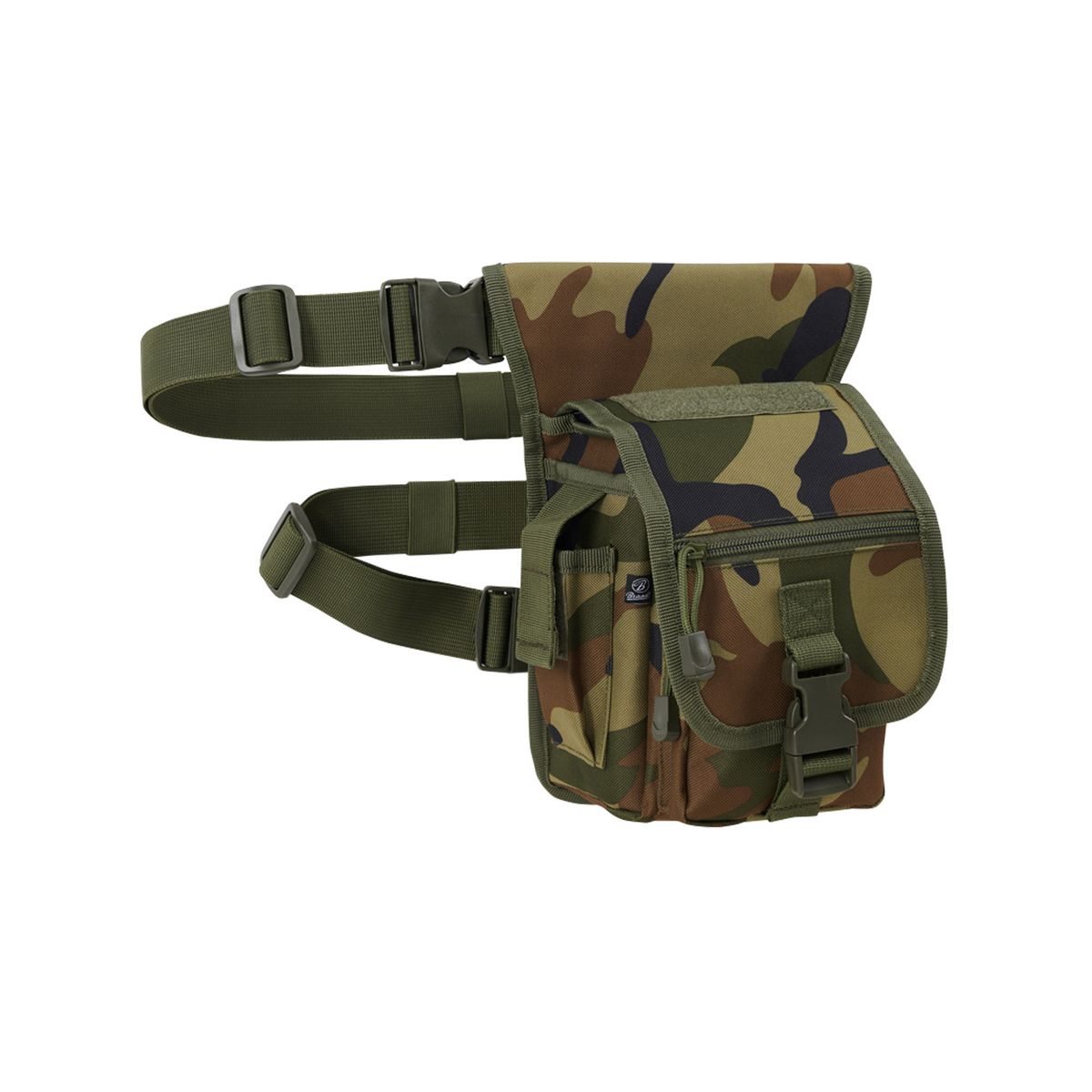 Brandit MOLLE Side Kick Hoftetaske Woodland