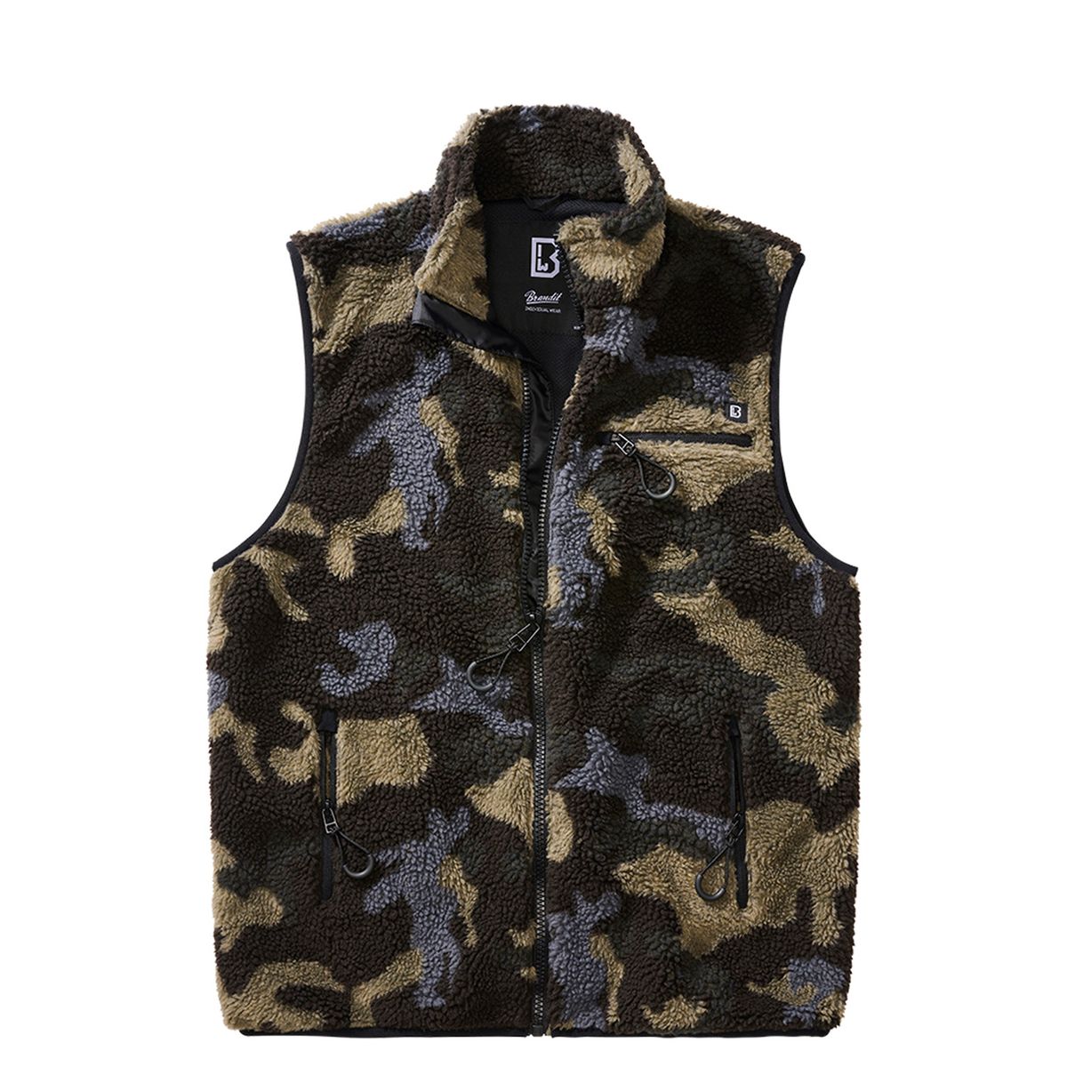 Brandit Teddyfleece Vest Herre Dark Camo