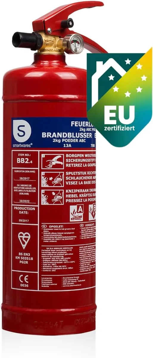 Brandslukker - 2 kg - pulver