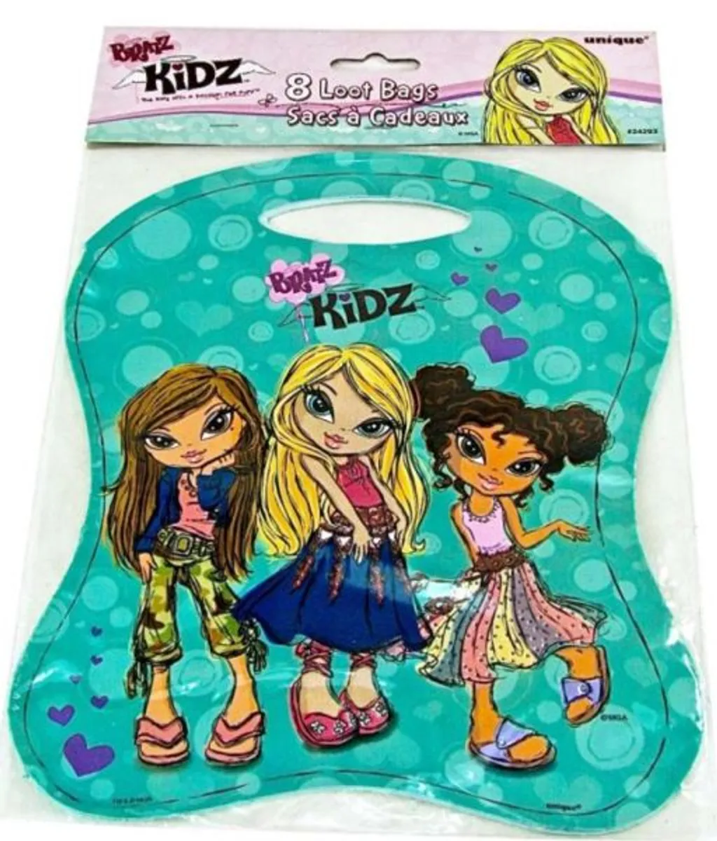 BRATZ - Favor Loot Bags Green - Birthday Party Decoration