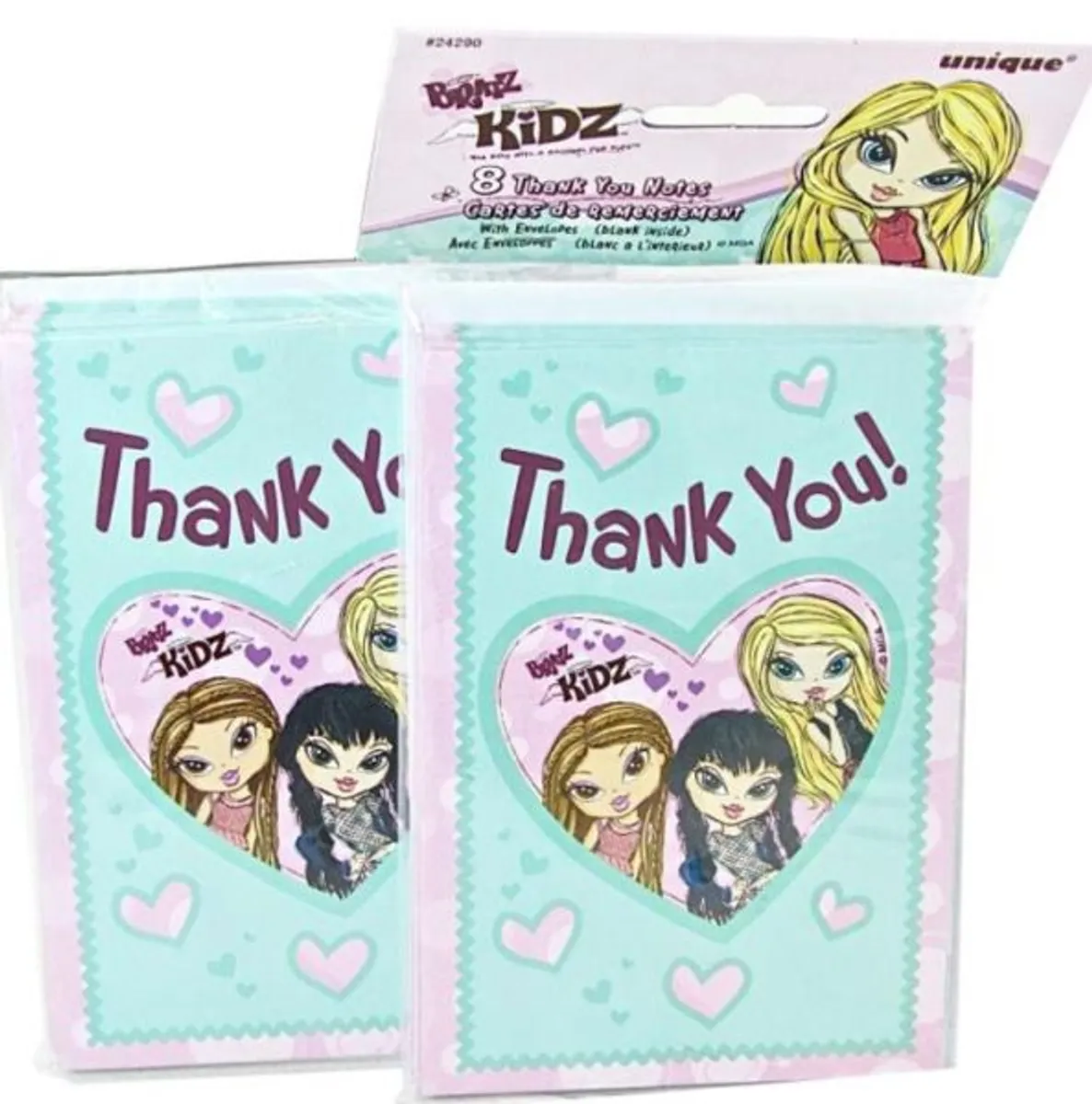 BRATZ - Party! 'Thank You Notes3' with Envelopes - Birthday Party